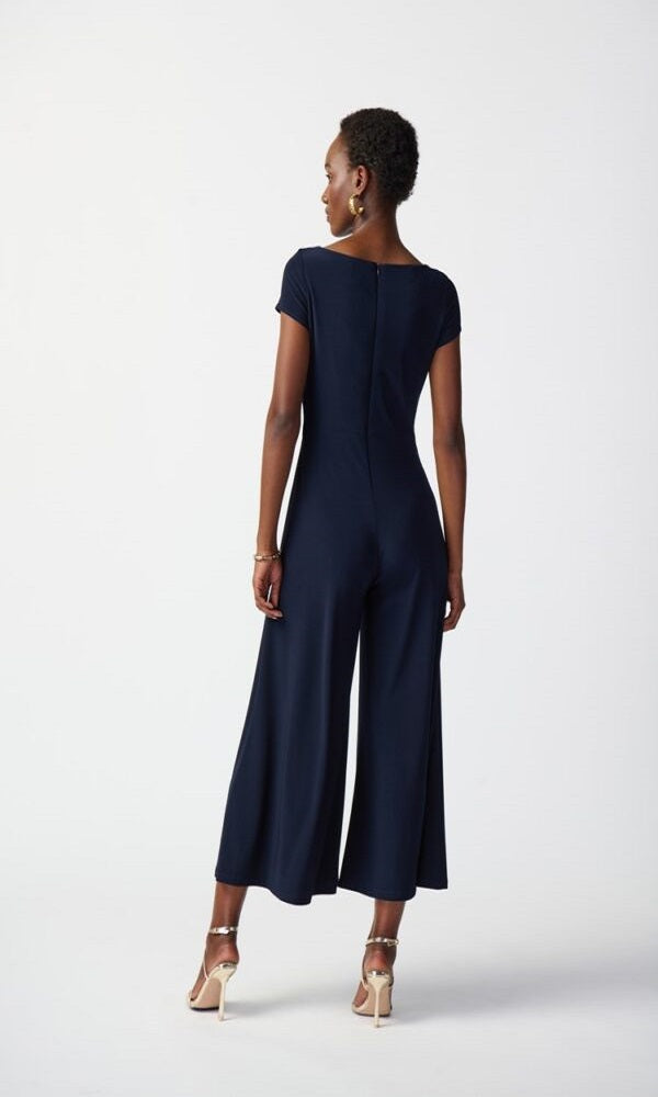 Jumpsuit escote en cuello V cruzado 241274