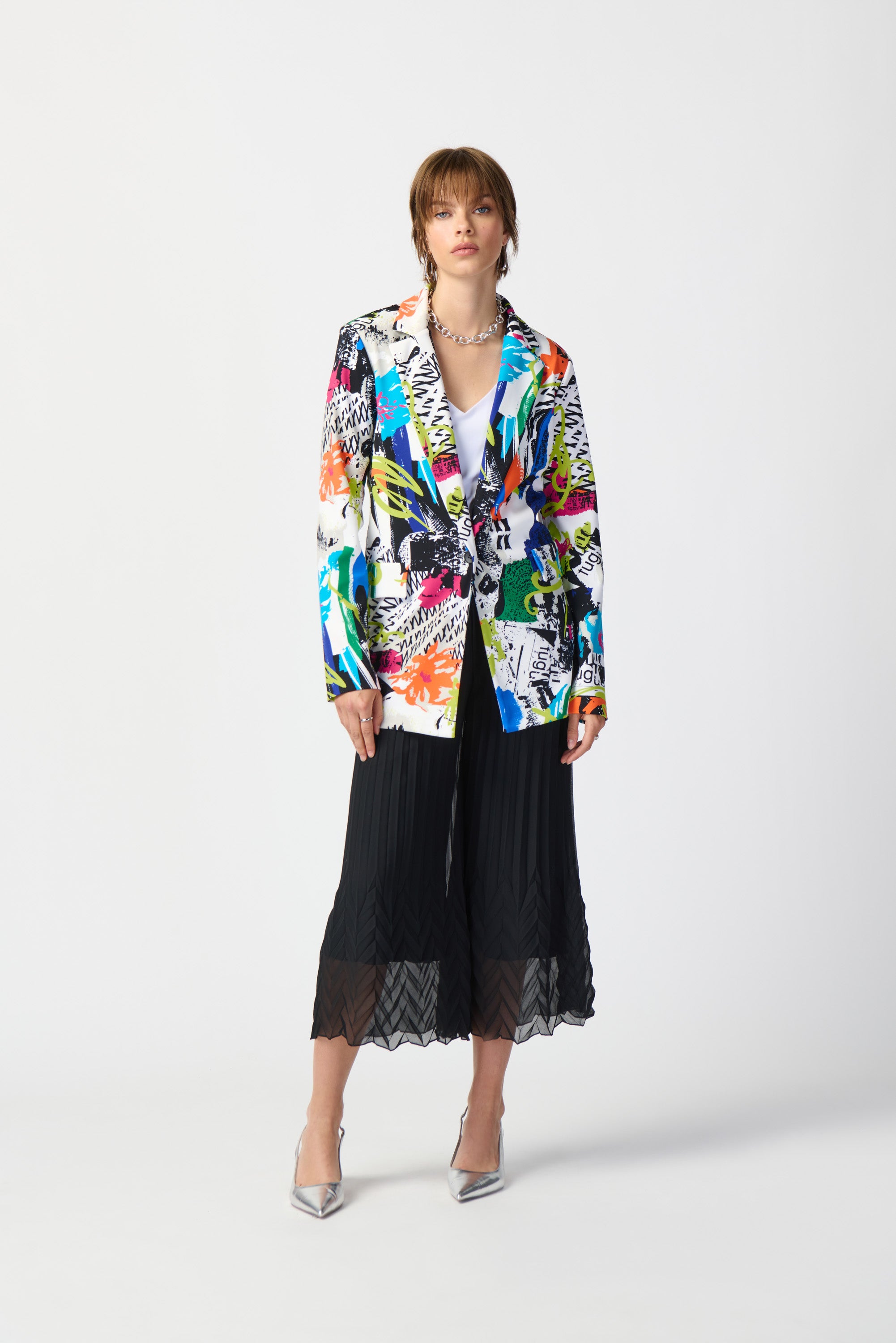 Blazer estampado abstracto 241302