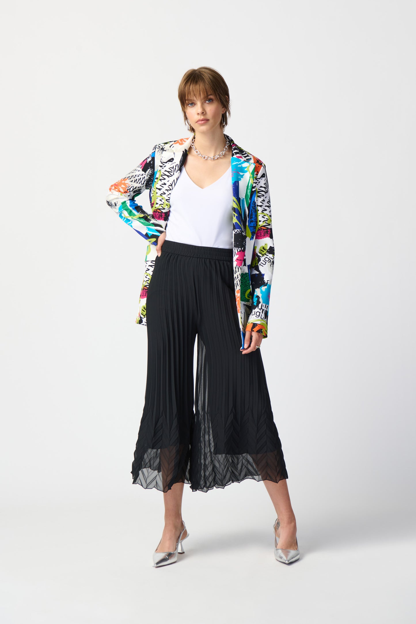 Blazer estampado abstracto 241302