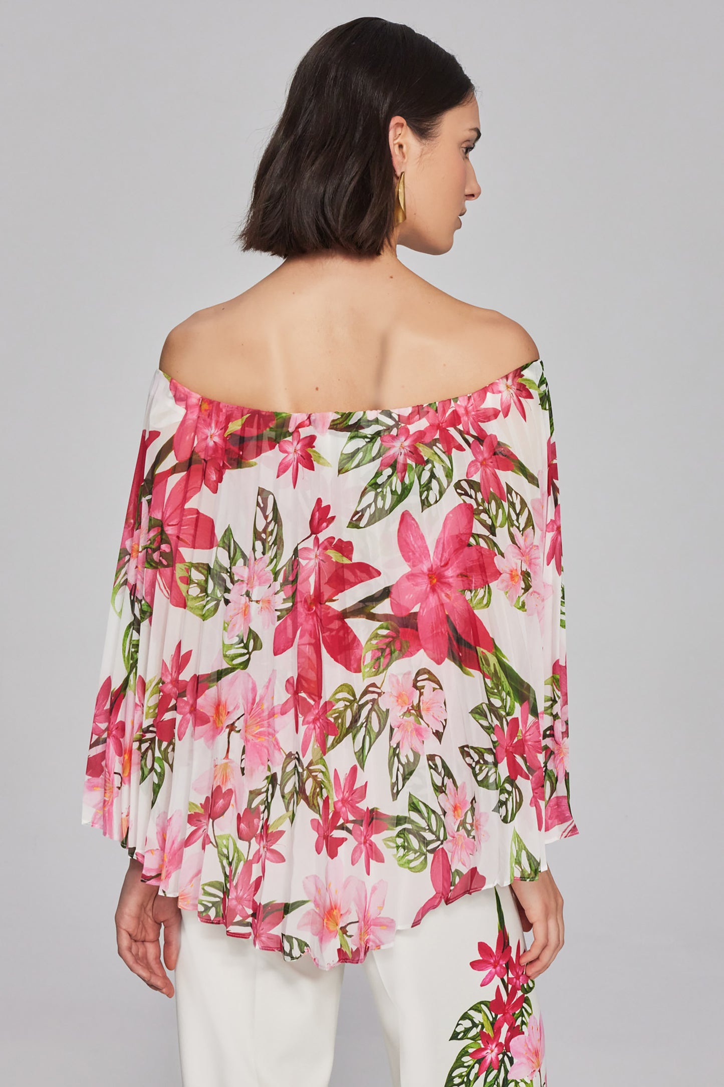 Blusa hombros descubiertos estampado floral 241780