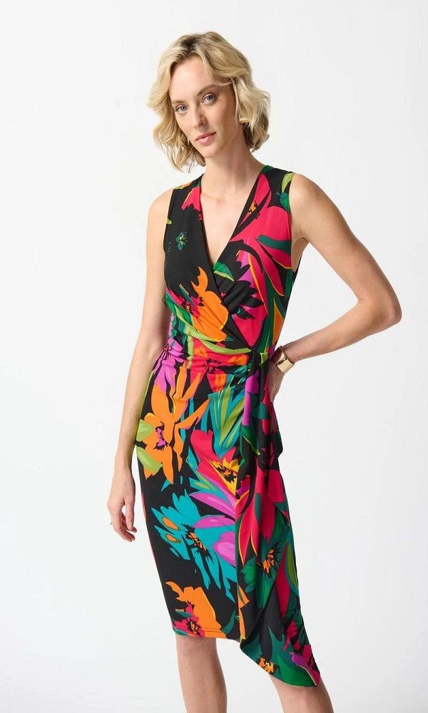 Vestido estampado tropical 242012