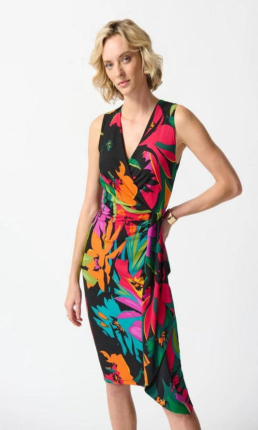 Vestido estampado tropical 242012