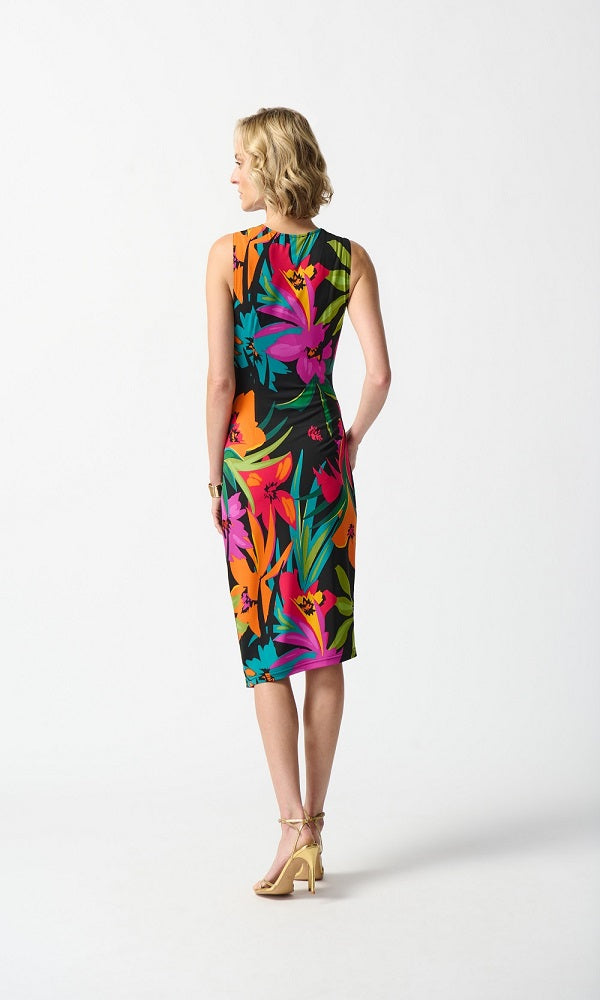 Vestido estampado tropical 242012