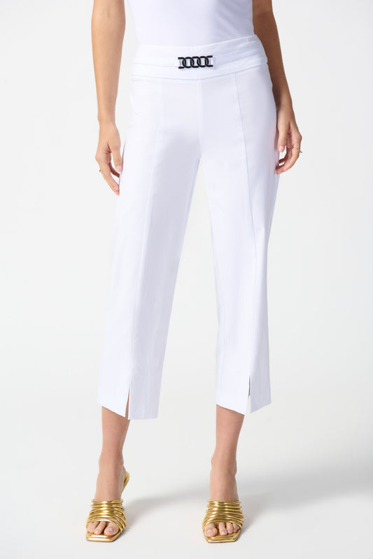 Pantalón capri recto blanco 242035