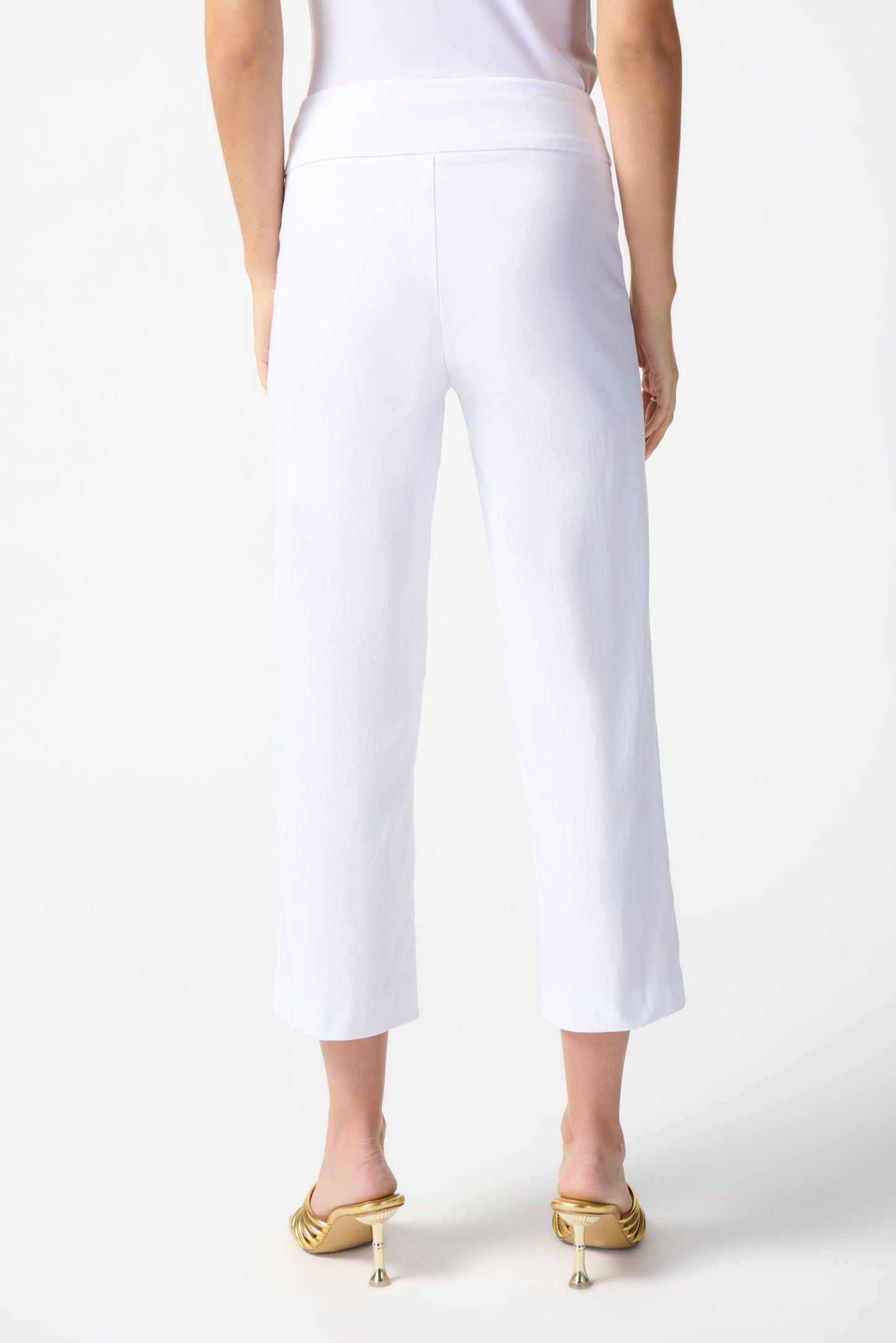 Pantalón capri recto blanco 242035