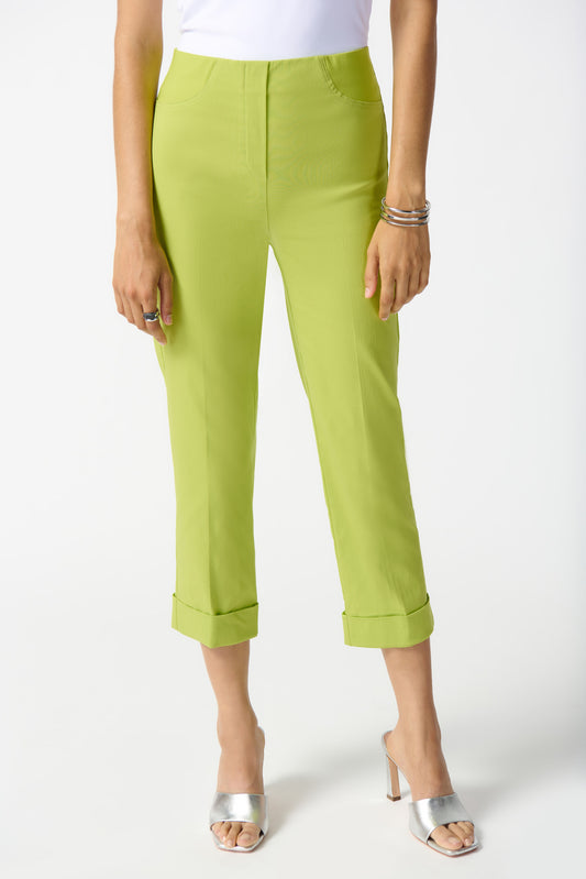 Pantalón crop verde limon 242054
