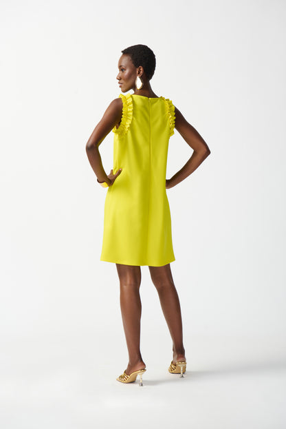 Vestido recto amarillo 242115