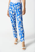 Pantalón recto estampado azul 242139