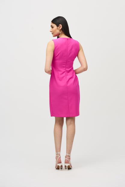 Vestido con hebilla fucsia 242151
