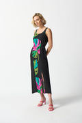 Vestido combinado multicolor 242163