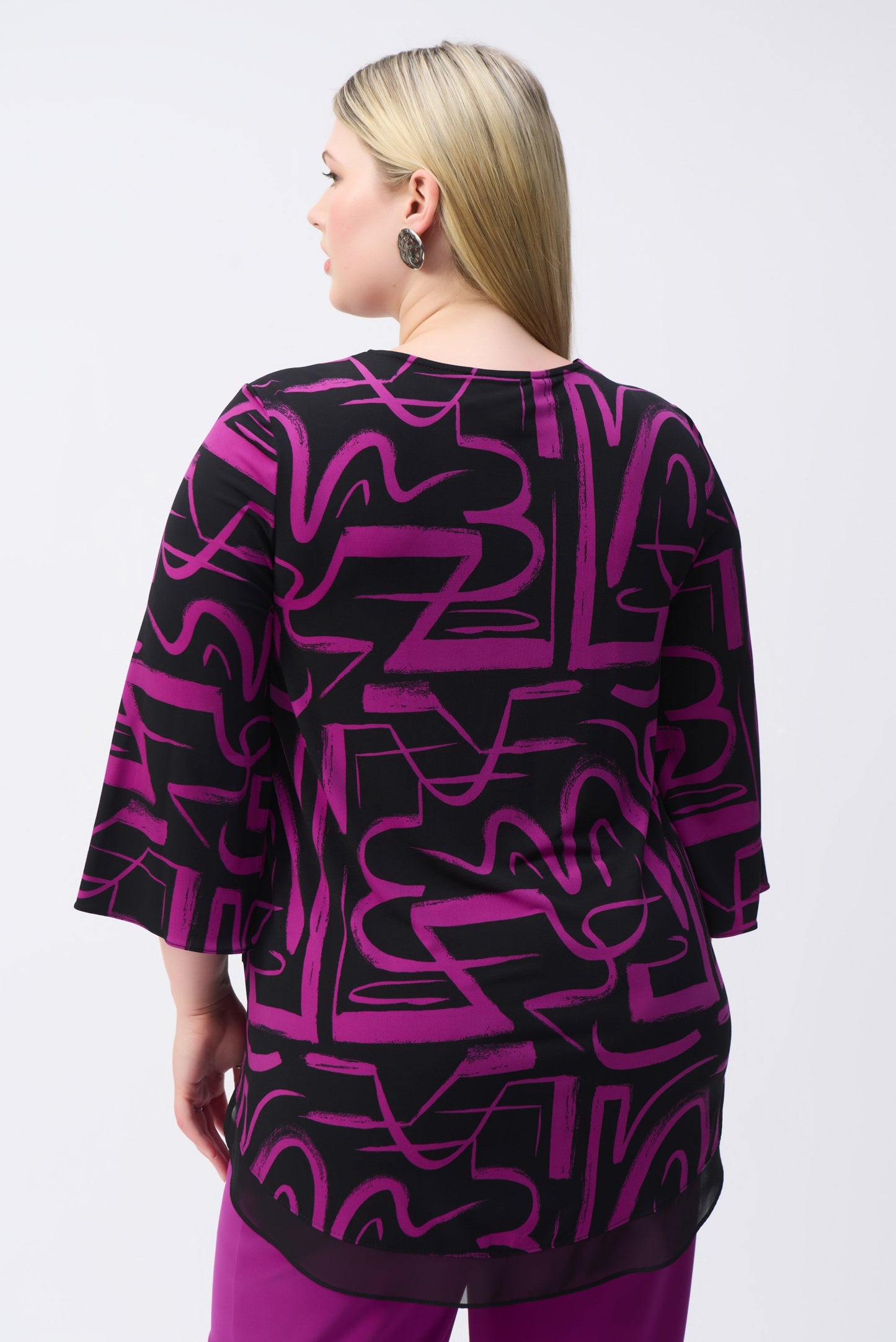 Blusa con estampado abstracto 243059