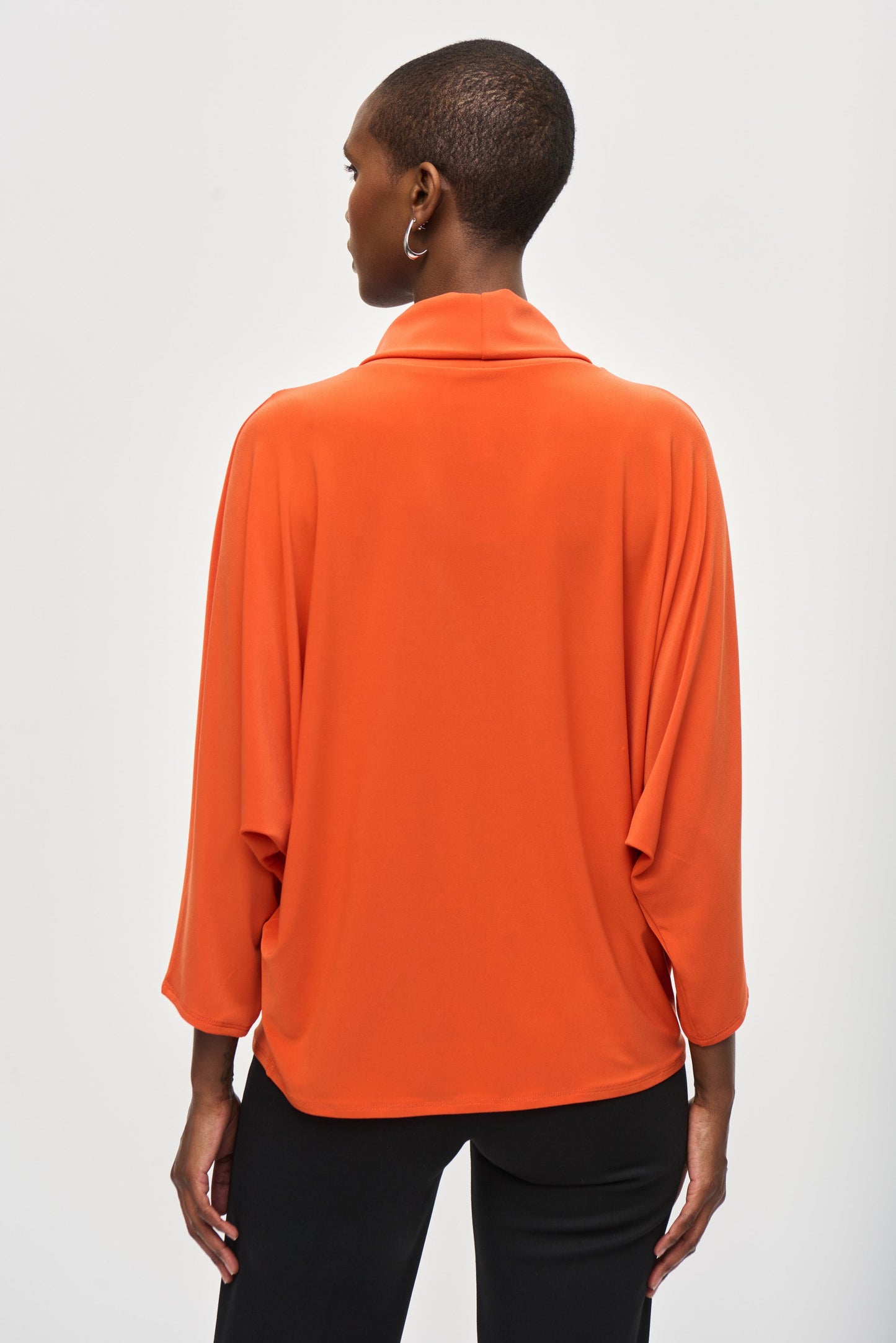 Blusa cuello cantaro naranja 243159