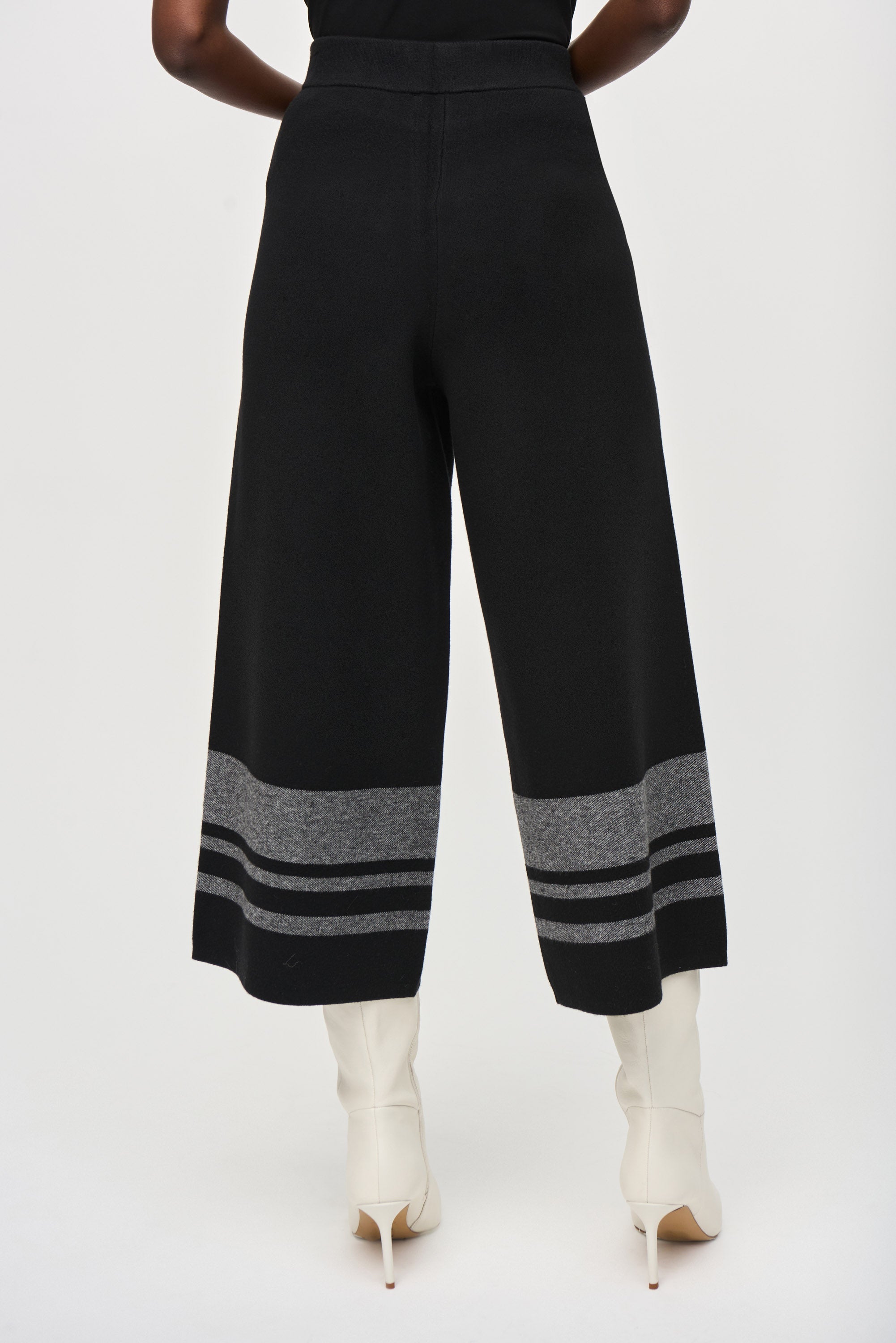 Pantalón de punto con tiro alto 243950
