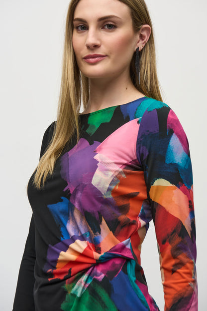 Blusa con estampado multicolor  244073