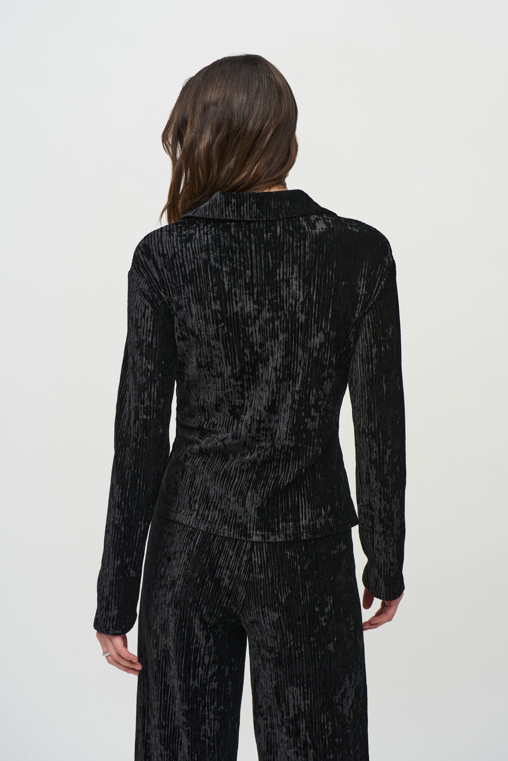 Blusa de manga larga con nudo 244156