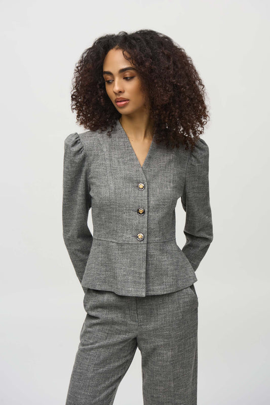 Saco corto con botones frontales 244207