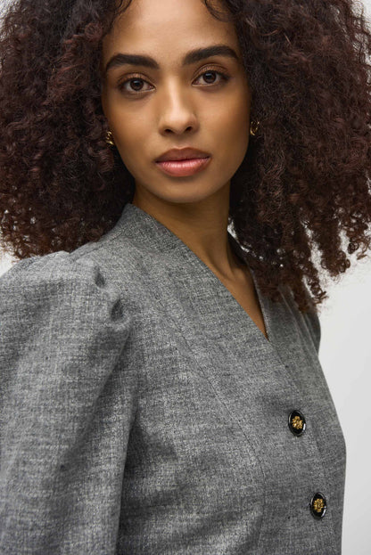 Saco corto con botones frontales 244207