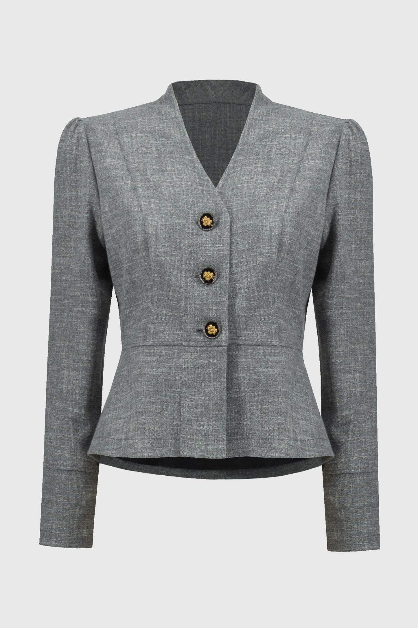 Saco corto con botones frontales 244207