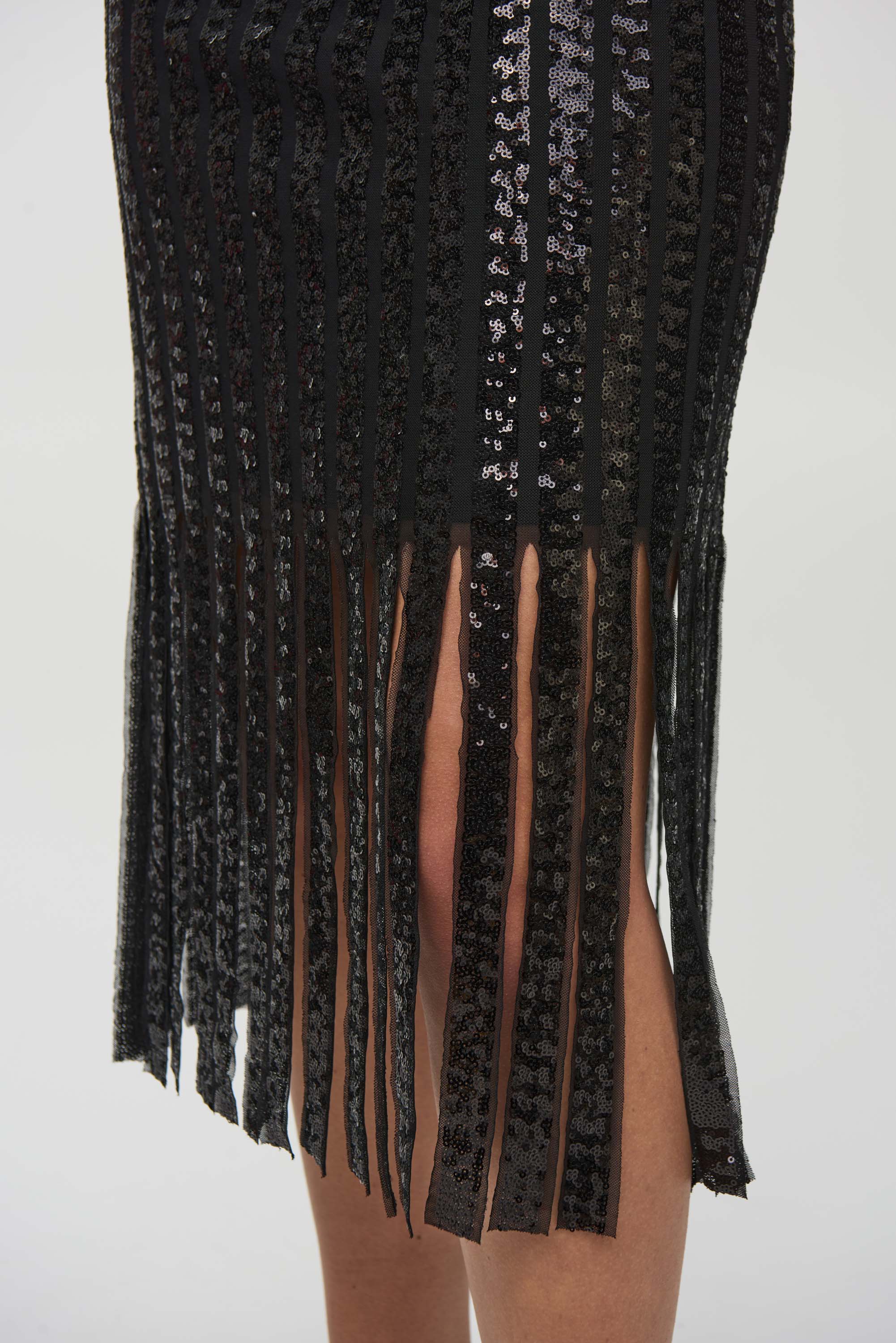 Vestidos de lentejuelas con barbas 244906