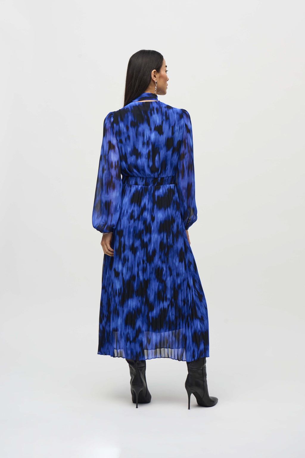 Vestido de gasa plisado 244924