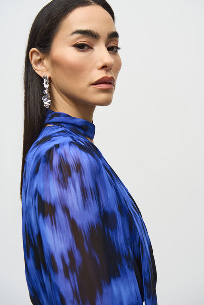 Vestido de gasa plisado 244924