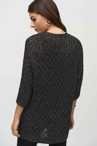 Blusa de purpurina de dos piezas 244933