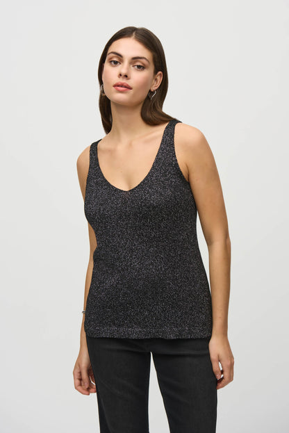 Blusa de purpurina de dos piezas 244933
