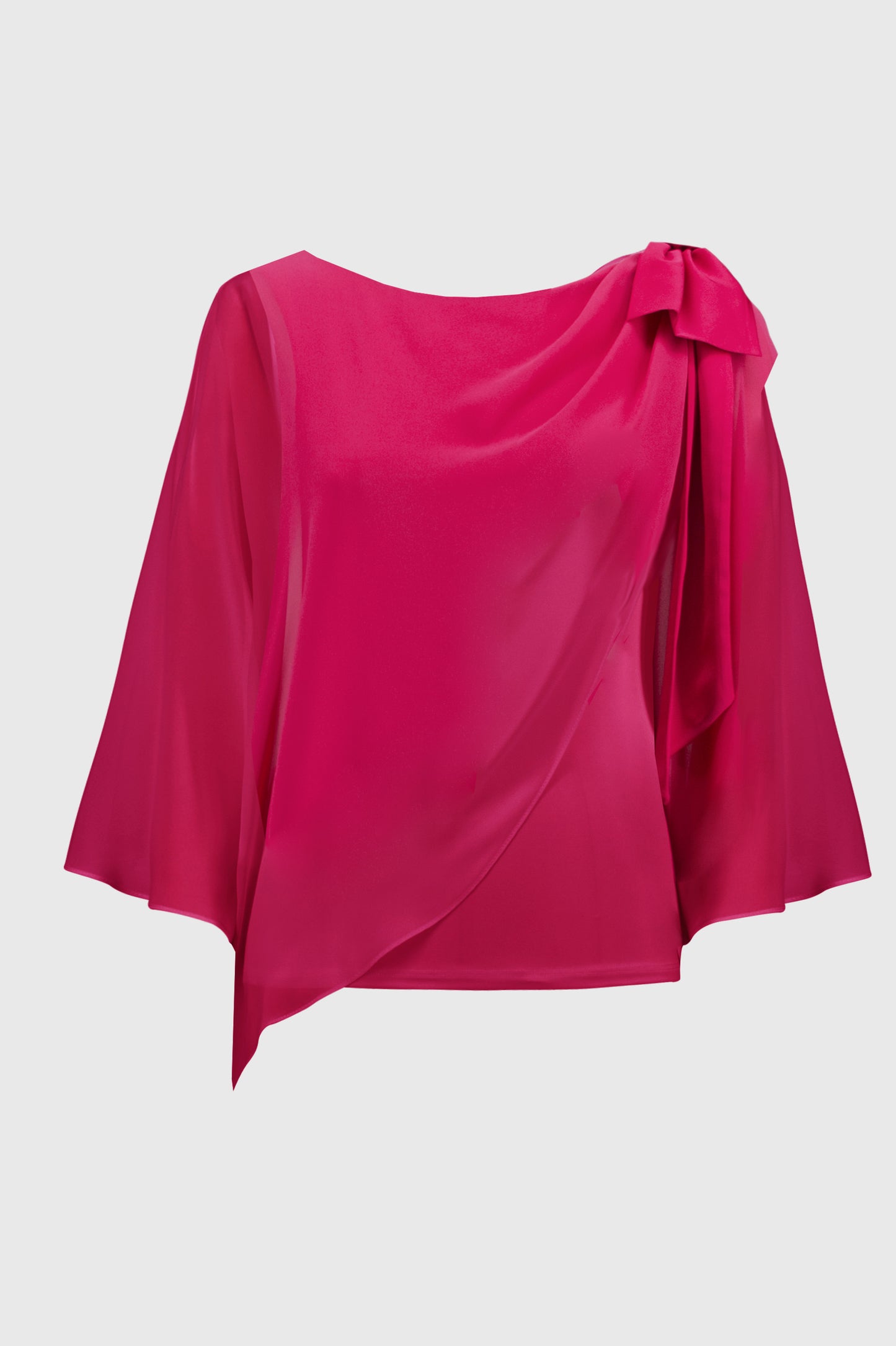Blusa estilo poncho de rosa geranio 251739 | Signature
