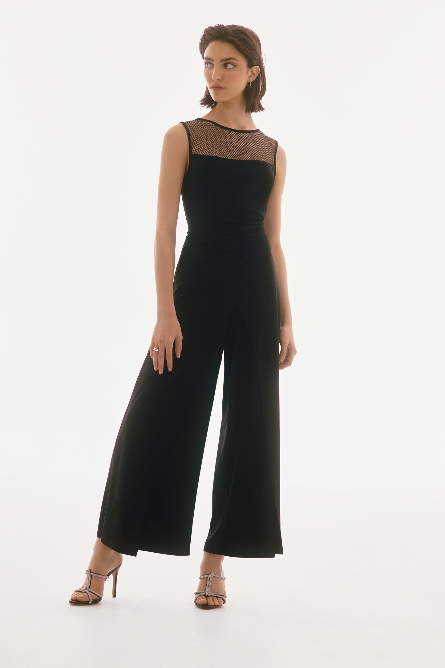 Jumpsuit sin mangas culotte negro 251748 | Signature