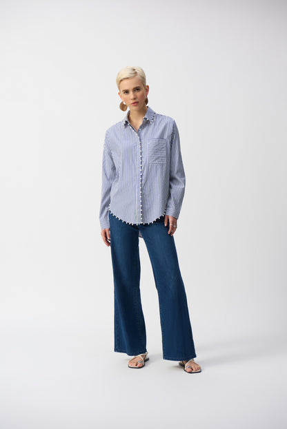 Blusa elastica a rayas 251942