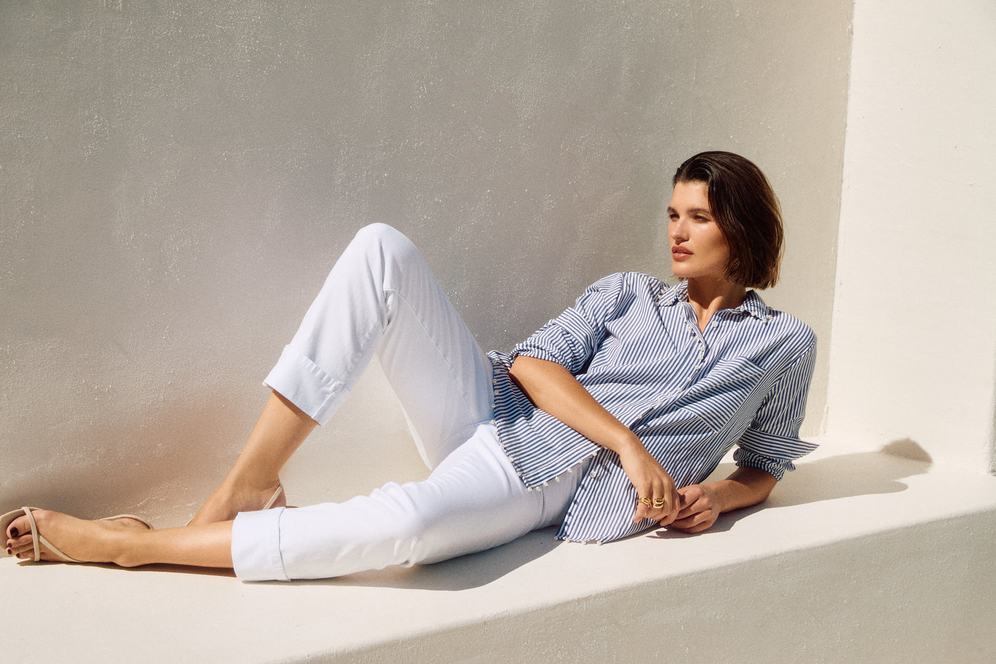 Blusa elastica a rayas 251942