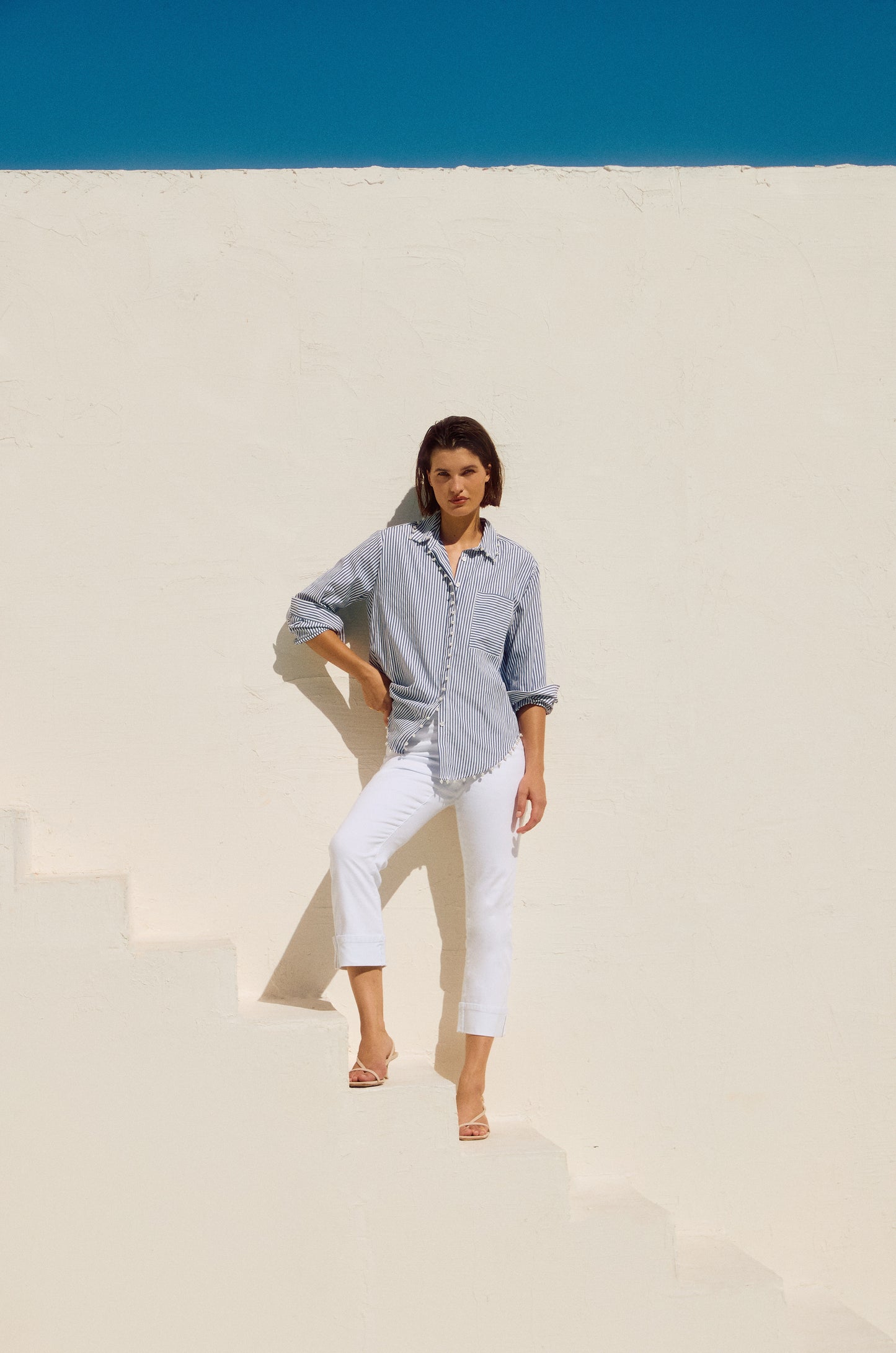 Blusa elastica a rayas 251942