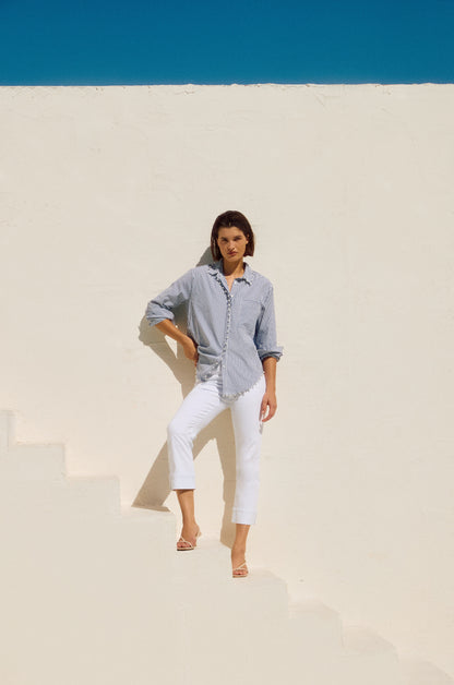 Blusa elastica a rayas 251942