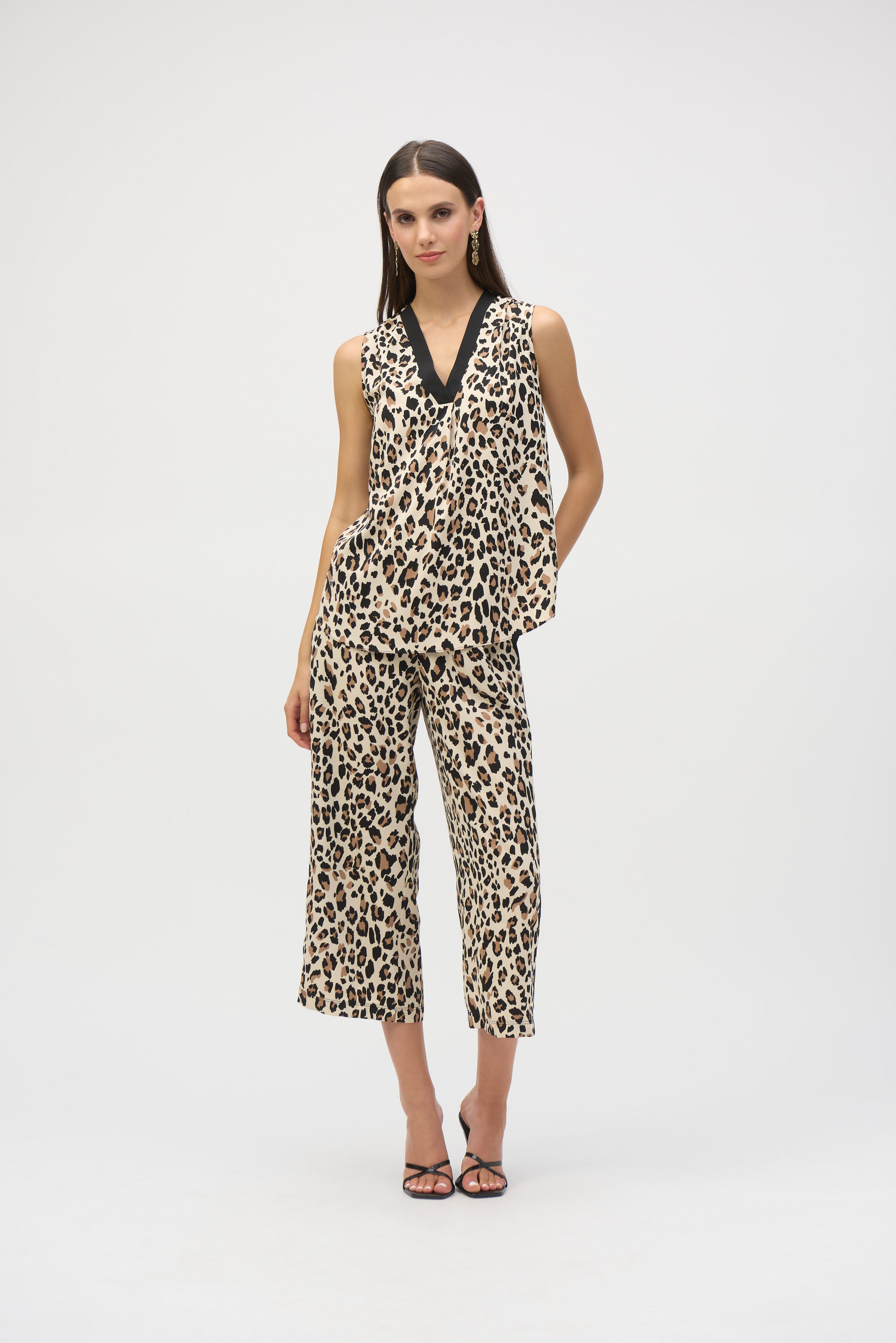 Blusa sin mangas animal print 252118