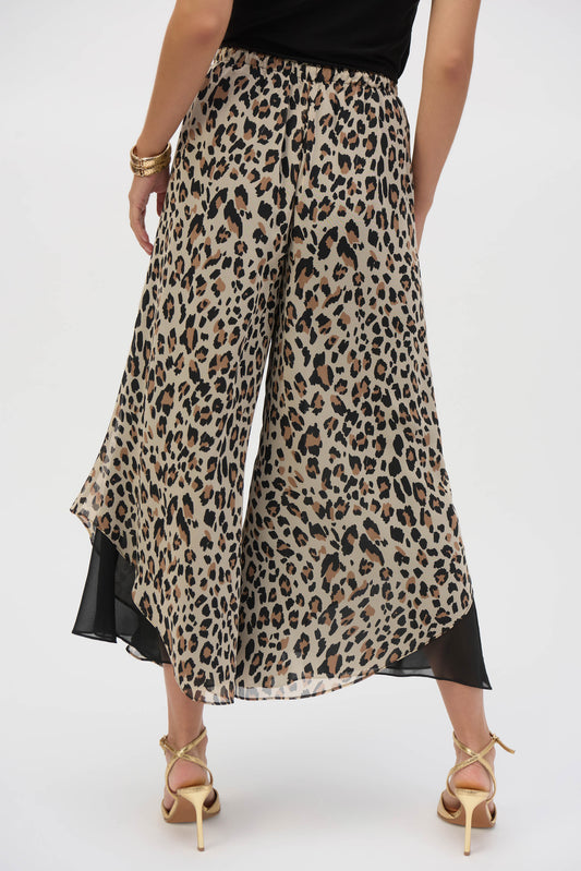 Pantalones culotte reversibles estampado animal 252156