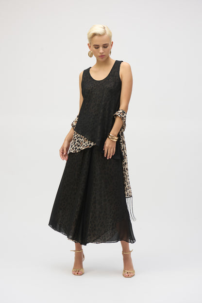 Pantalones culotte reversibles estampado animal 252156