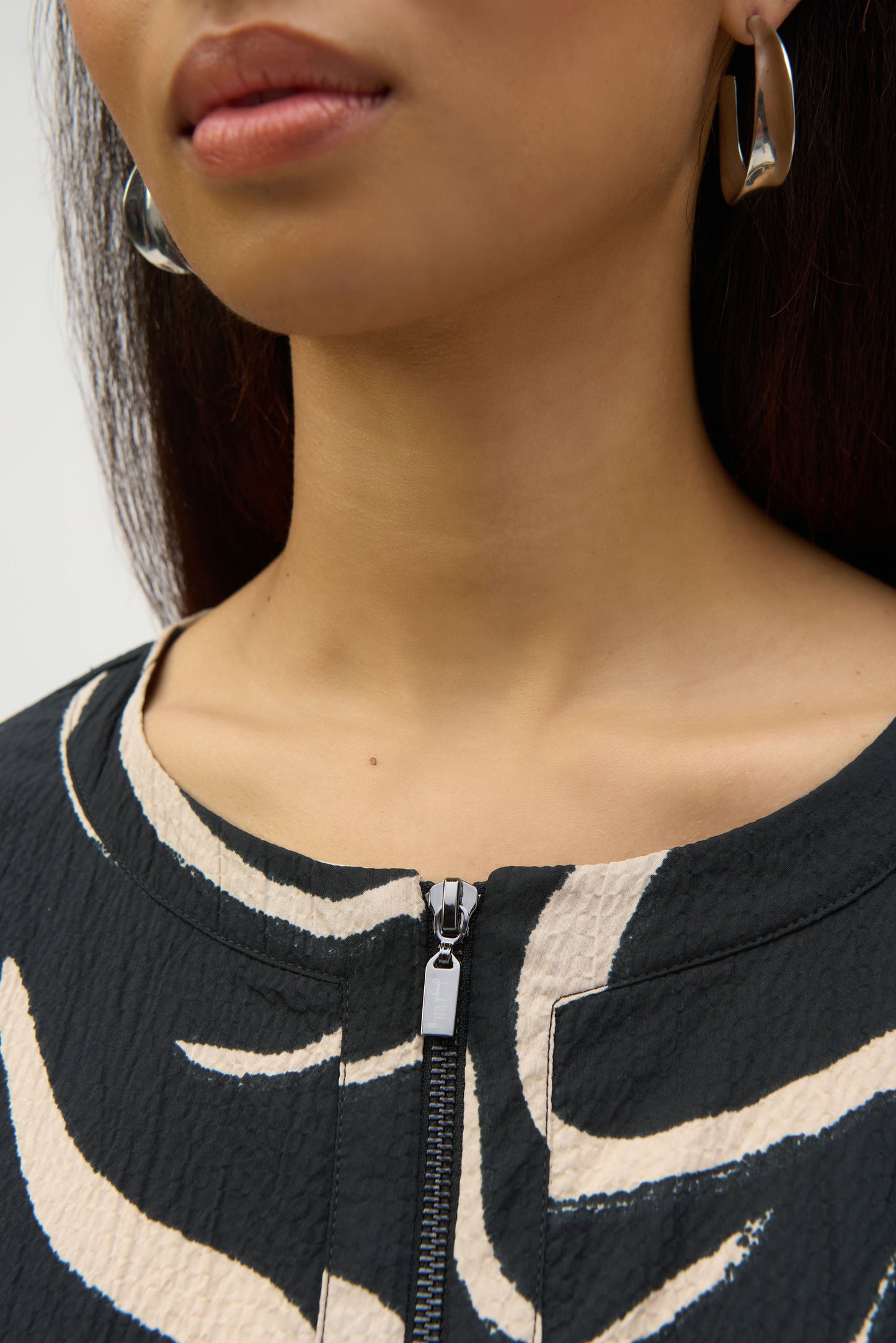 Vestido de línea A con estampado abstracto 252205