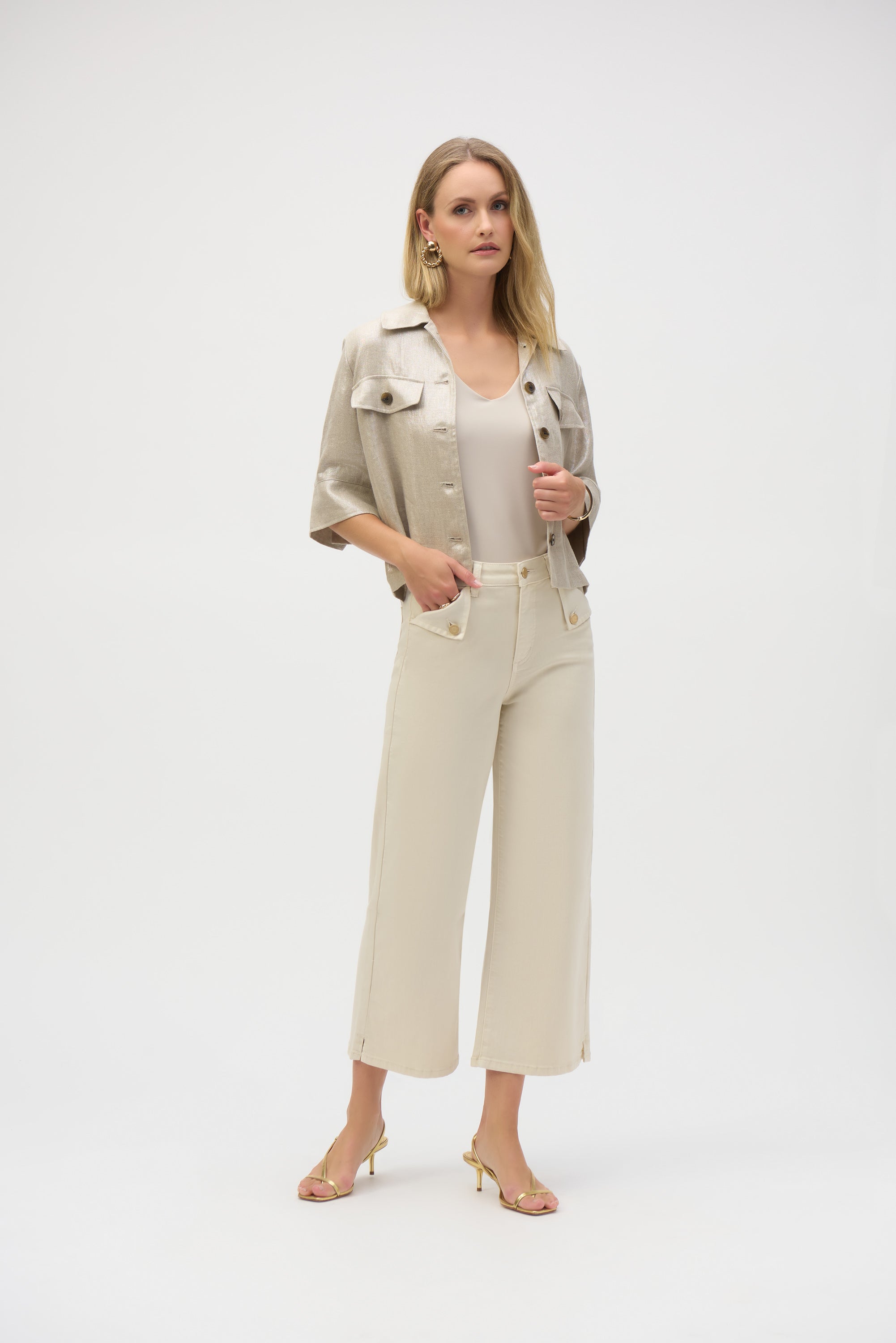 Pantalón mezclilla beige 252914