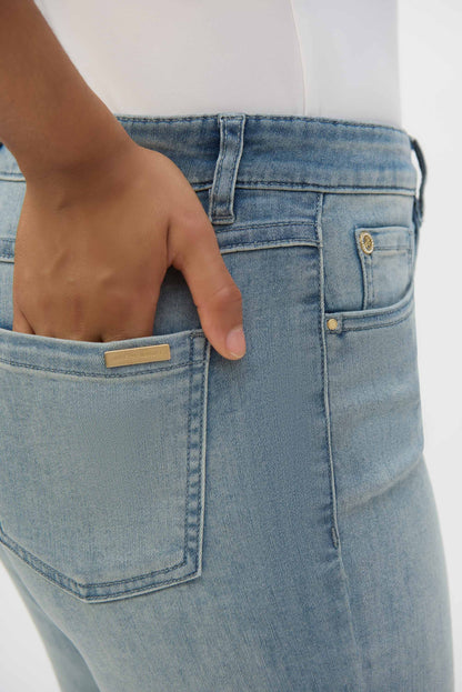 Jeans de pierna recta azul claro 252926