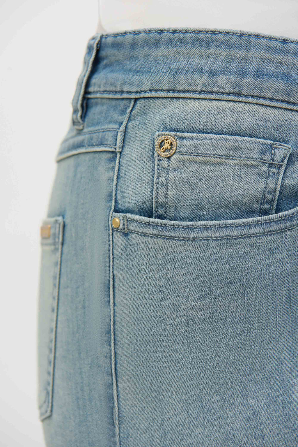 Jeans de pierna recta azul claro 252926