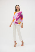 Jersey de punto con estampado abstracto multicolor 252927