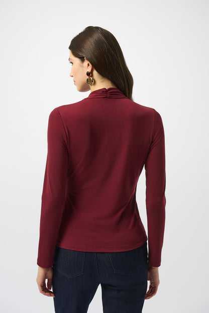 Blusa cruzada rojo merlot 253020