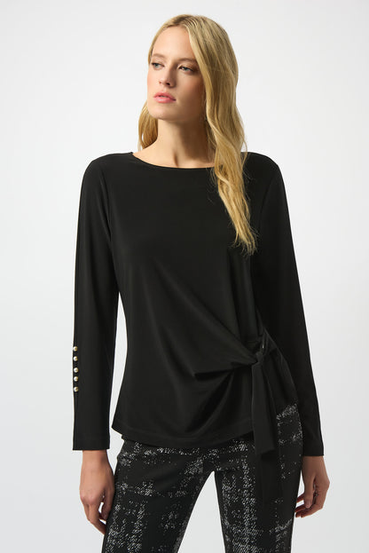 Blusa ajustada negro 253215
