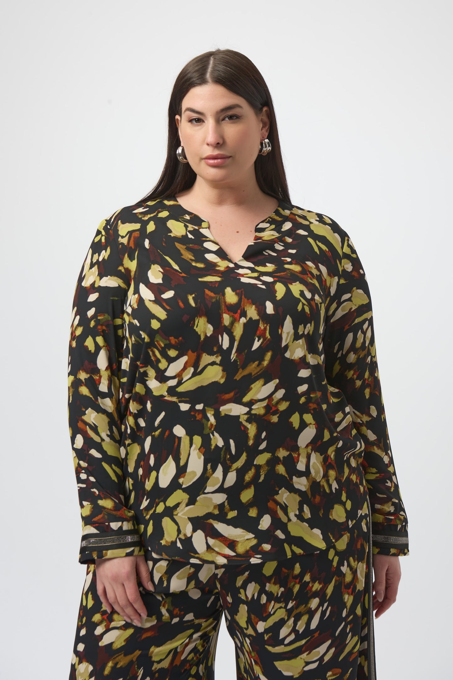 Blusa con estampado multicolor 253259