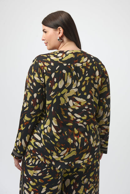 Blusa con estampado multicolor 253259