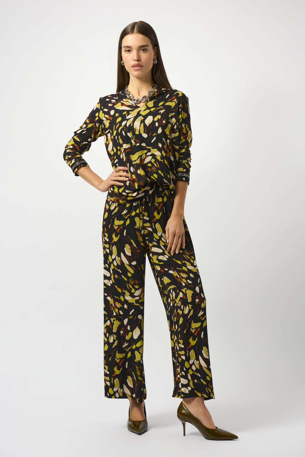 Blusa con estampado multicolor 253259