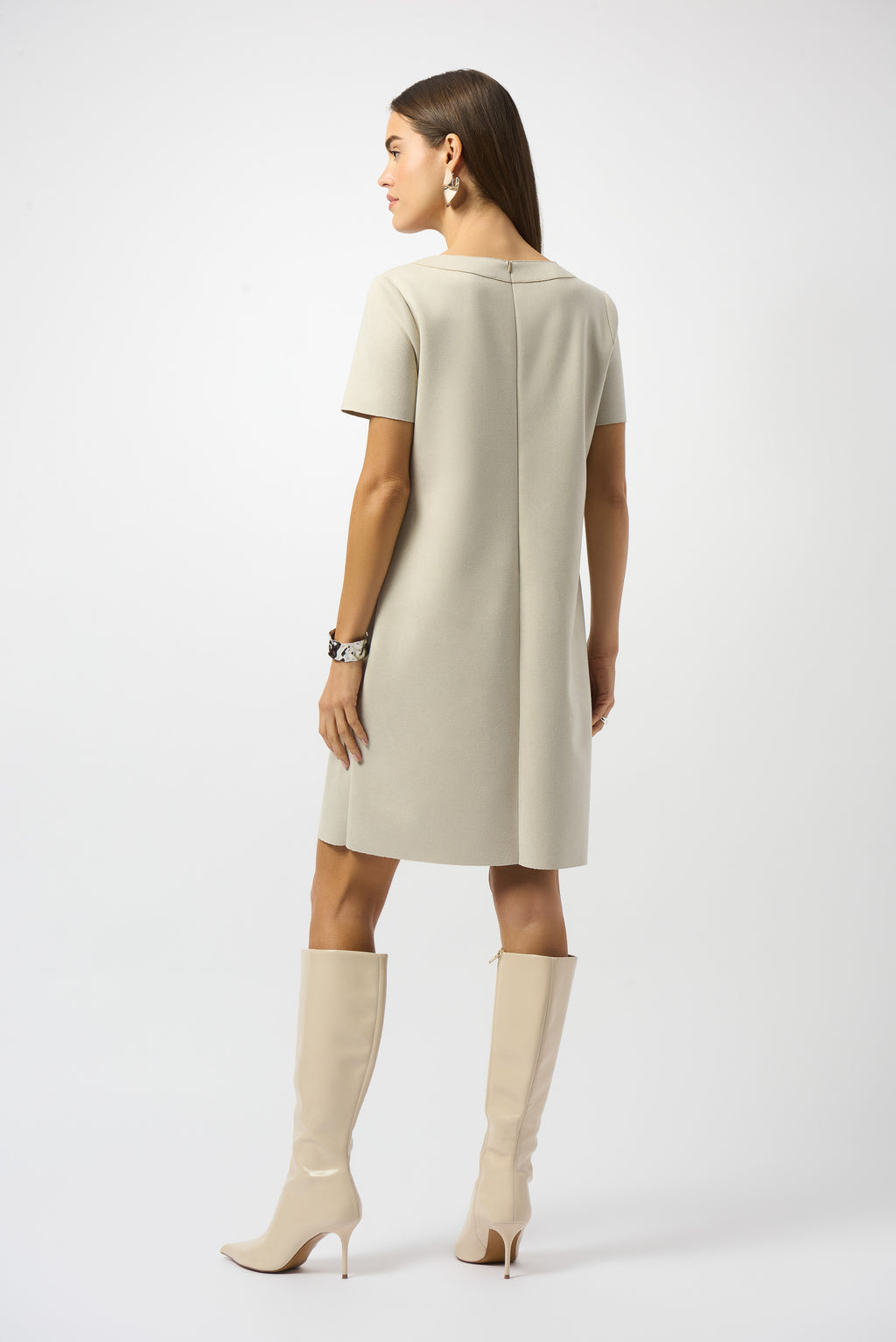 Vestido de ante beige piedra de luna 253280