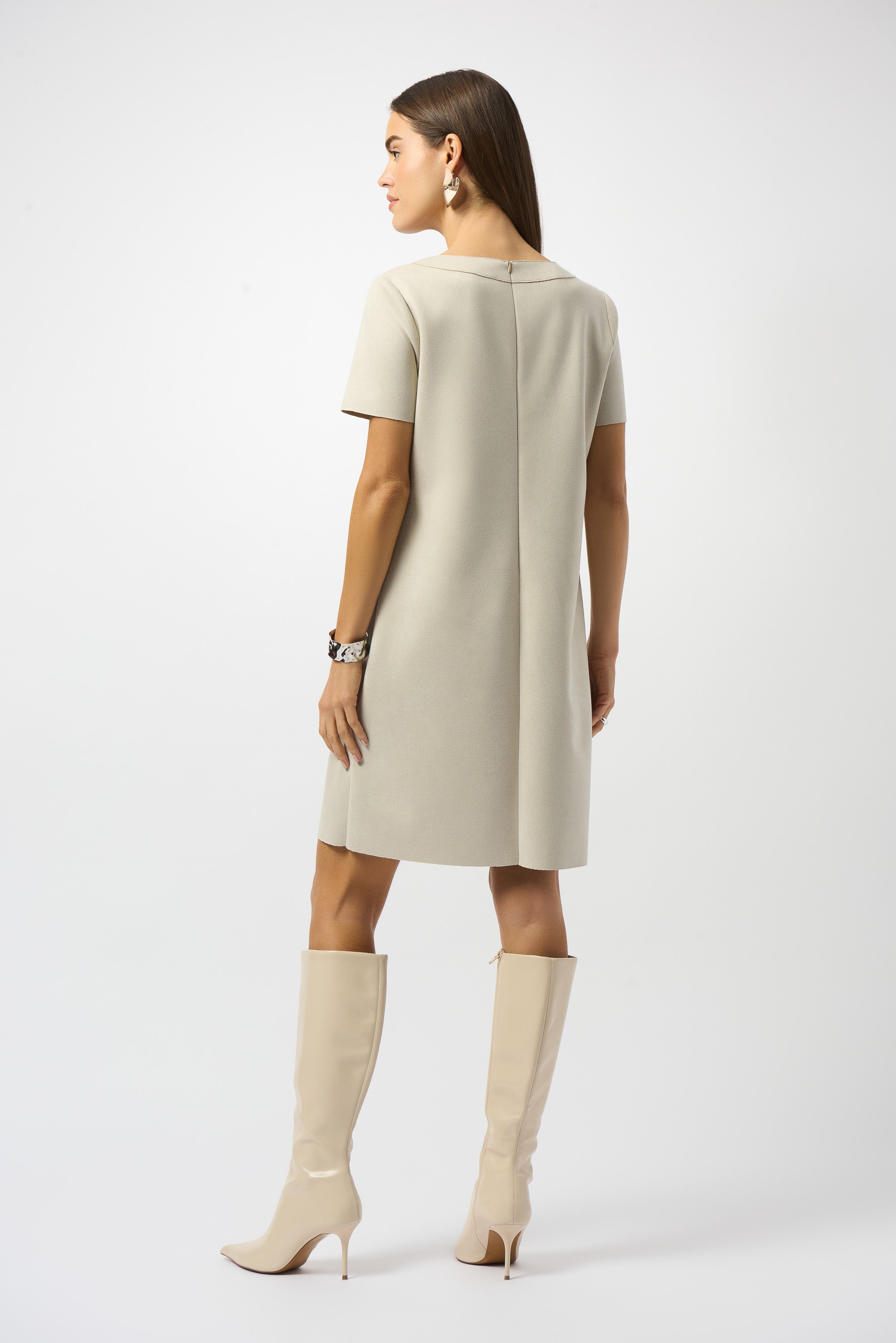 Vestido de ante beige piedra de luna 253280