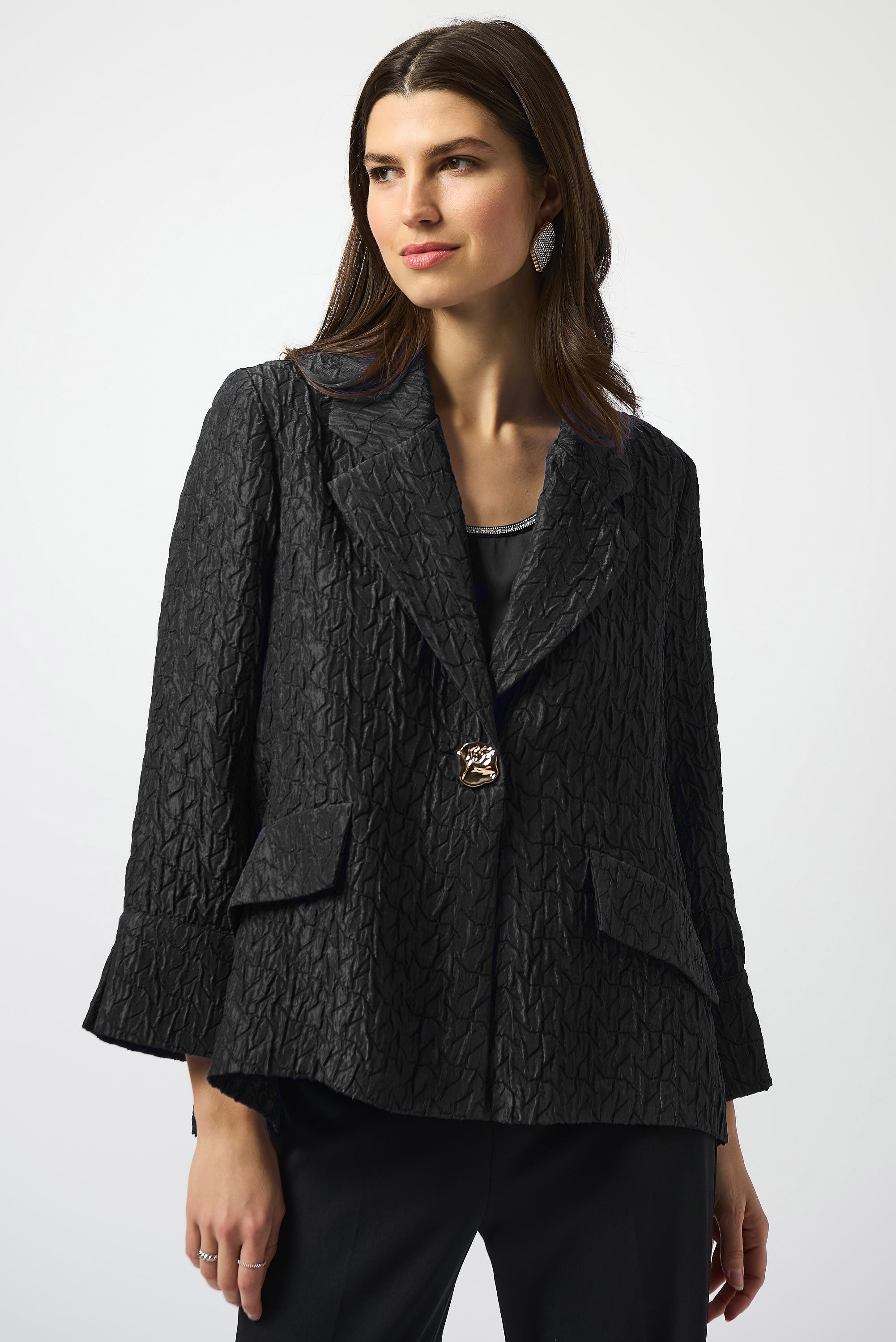 Chaqueta texturizada negro 253773 | Signature