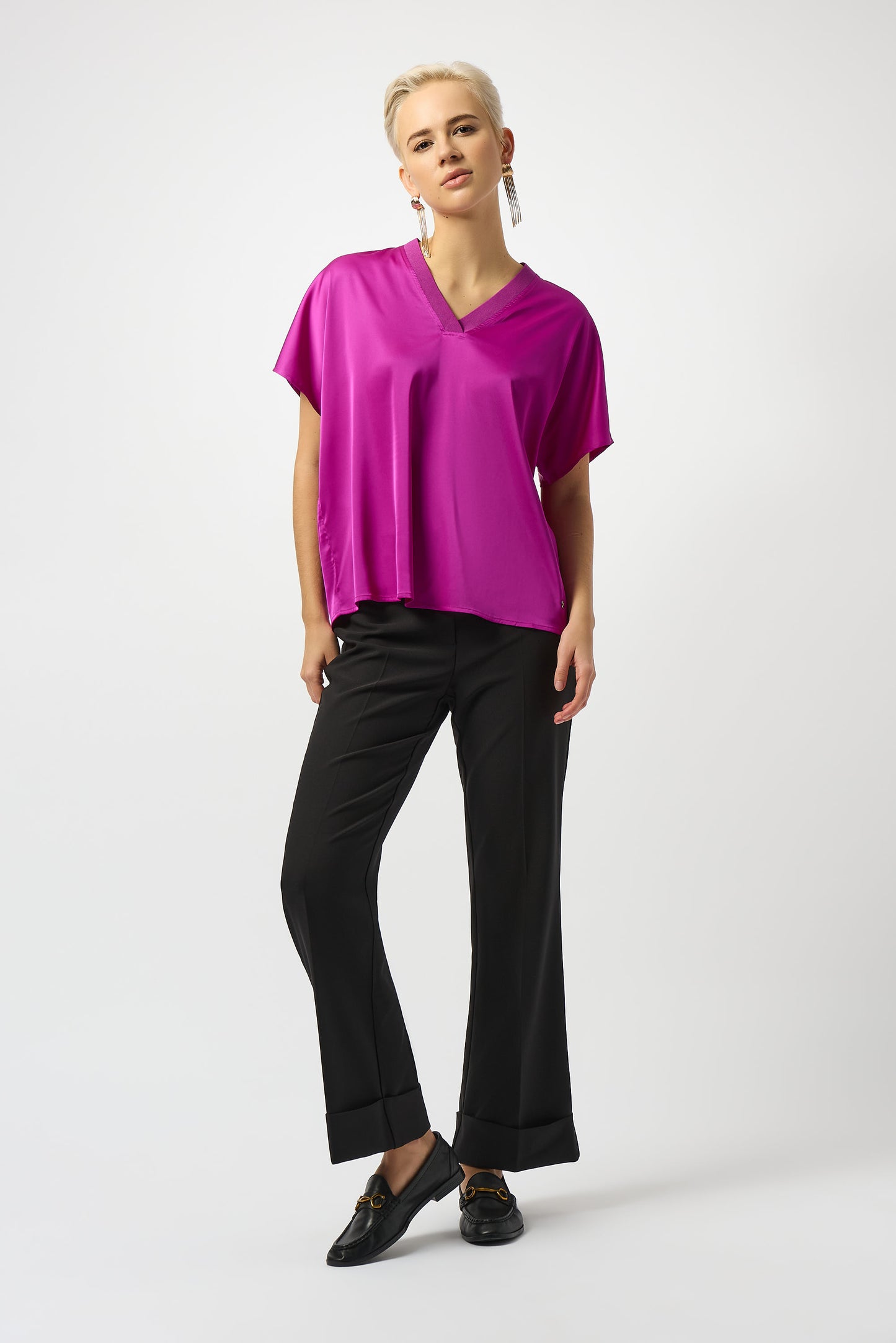 Blusa boxy satinada rosa cosmos 253921